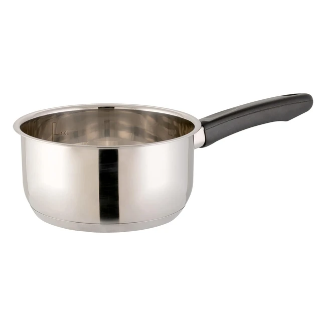 Casserole Axentia Elsass en acier inoxydable - Capacité 20L - Poignée en plastique - 32x32x24cm