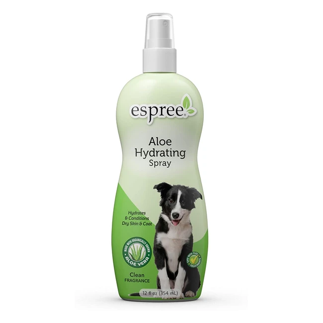Spray idratante naturale di aloe per cani Espree - Pelle sana e pelo vibrante