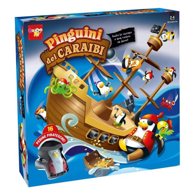 Juego de Equilibrio Rocco Giocattoli Pingüinos del Caribe - Ref. 123456