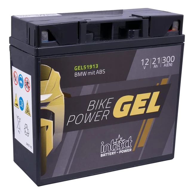 Batterie Vélo Intact Bikepower Gel51913 - 12V 21Ah 300A - Sans Entretien