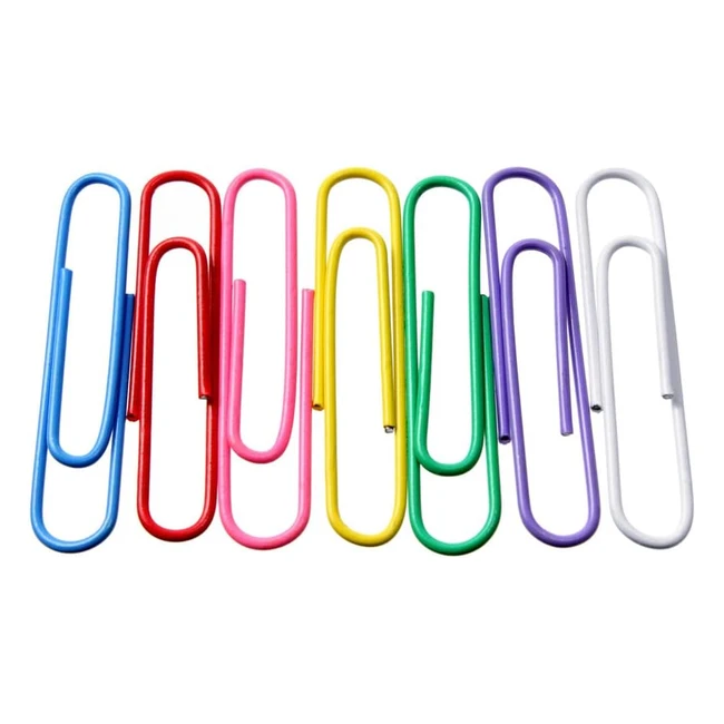 Compra ya Alevar 100 clips de papel de colores en caja de acero laminado de 5