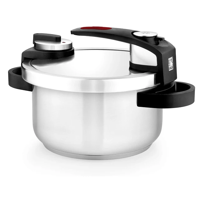 Autocuiseur Tekna 4L - Ouverture Facile - Acier Inox 1810 - Tous Feux dont Induction