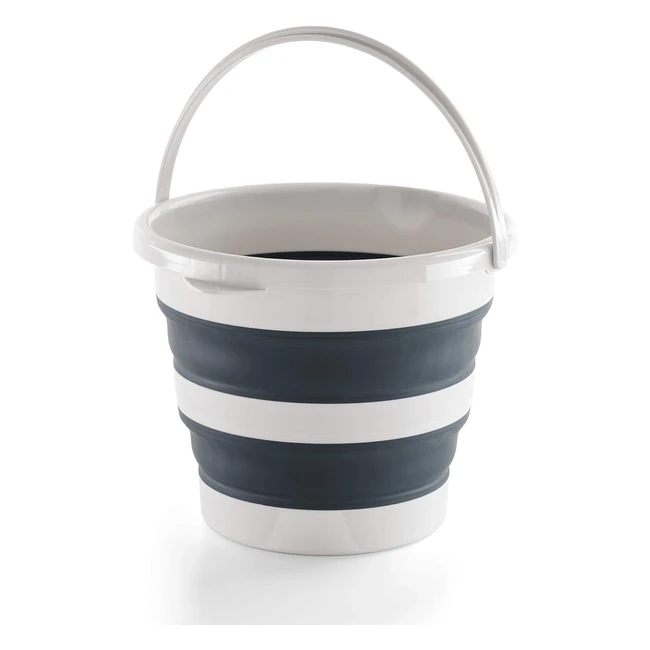 Cubo Plegable Mery 12L - Ahorra Espacio - Ideal para Casa, Coche, Camping y Playa