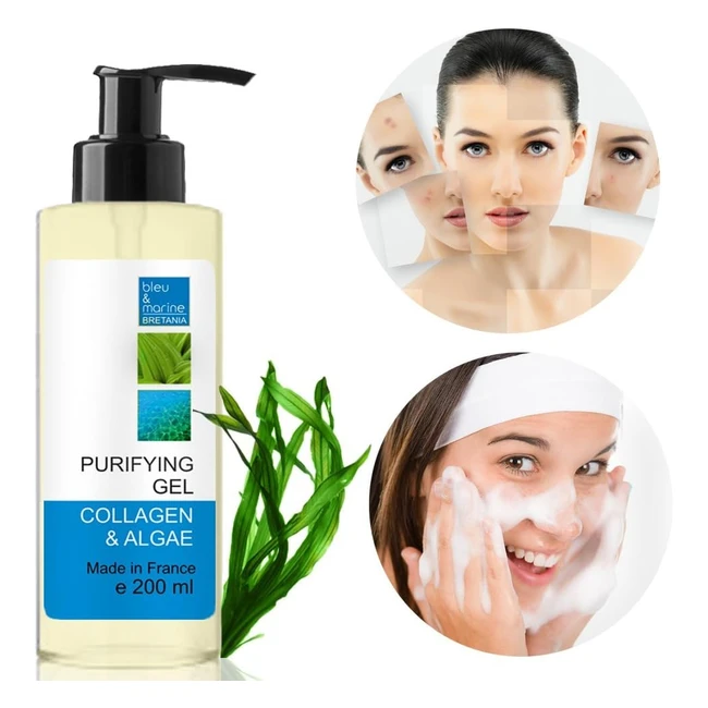 Gel Purificante Naturale Bleumarine Bretania - Anti Comedoni e Anti Acne - Pelli Miste e Grasse - 200ml