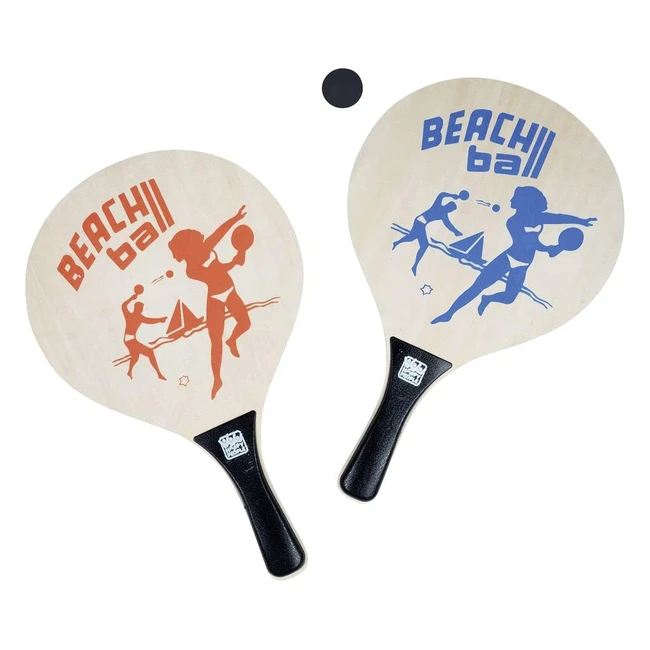 Ensemble de balles Happy People 74021baech, coloris aléatoire, en bois naturel