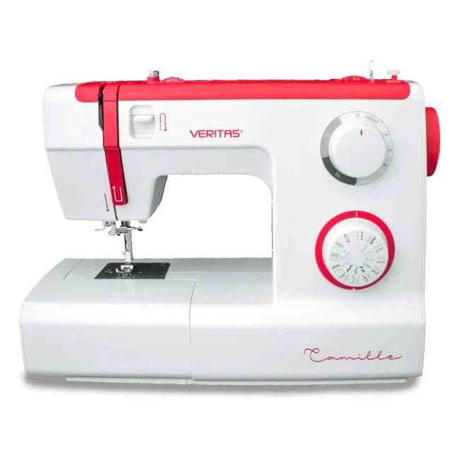 Machine à coudre Veritas Camille - Débutants et avancés - 32 programmes - Bras libre - Aide à l'enfilage - Éclairage LED