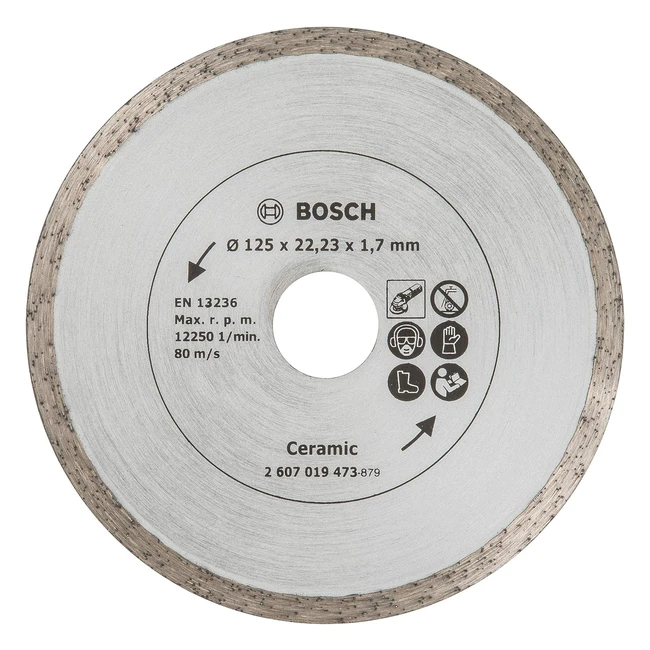 Disque diamant Bosch 125mm pour carrelage - Référence 125 - Coupes précises et nettes