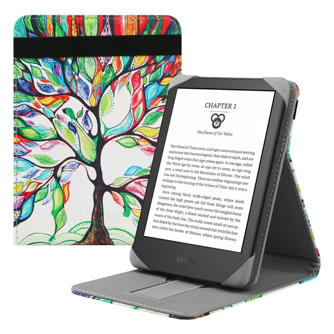 Funda Universal para eBook Reader 6 - Nuevo Kindle 2022 - Soporte Incorporado - Protección de Alta Calidad