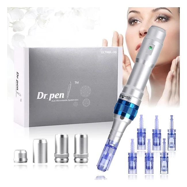 DrPen Ultima A6 - Microneedling électrique rechargeable pour perte de cheveux & cicatrices d'acné