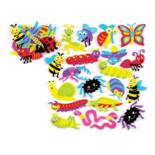 Autocollants insectes en mousse pour enfants - Lot de 120 - Baker Ross