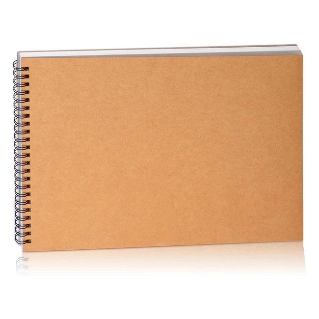 Carnet de dessin A5 Mamowla - Papier 160gsm - 60 pages - Reliure spirale - Durable