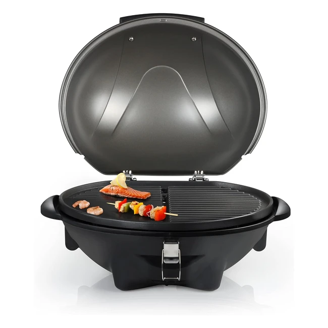 Barbecue électrique Tristar BQ2816 avec pied, grille en aluminium coulé sous pression