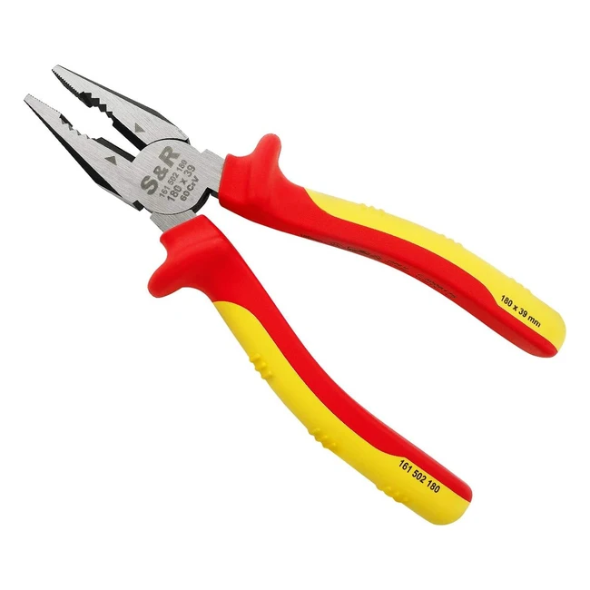 Alicate Electricista Universal 180mm VDE Serie 1000V - ¡Compra Garantizada!