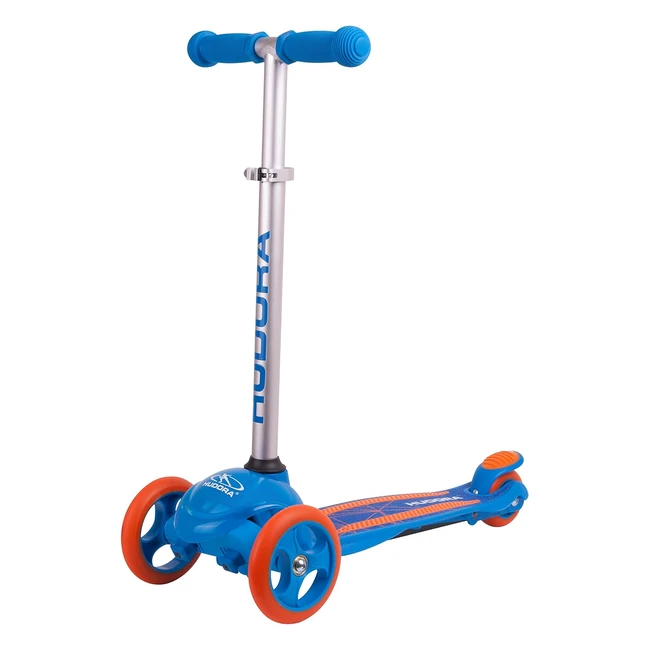 HUDORA Flitzkids 20 Kinderroller Blau - Sicherer Start mit patentierter Sicherheitslenkung