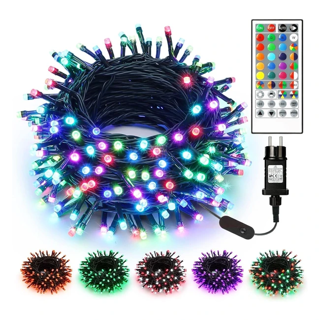 Luci Natalizie Esterno 20m 200 LED Brizlabs - Cambia Colore RGB - Impermeabili - Festa Casa Giardino