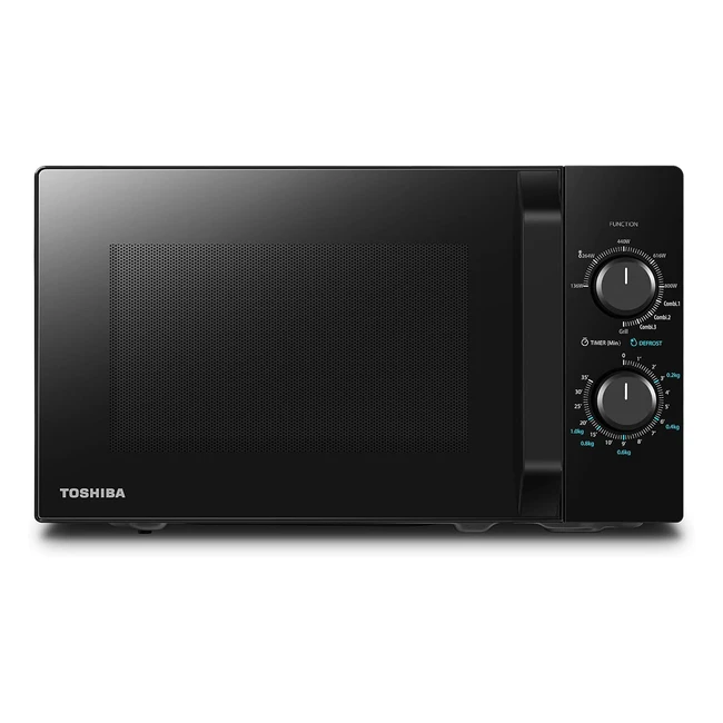Horno Microondas Toshiba MW2MG20PFBKGE - Funcin Crujiente Grill - 5 Niveles de
