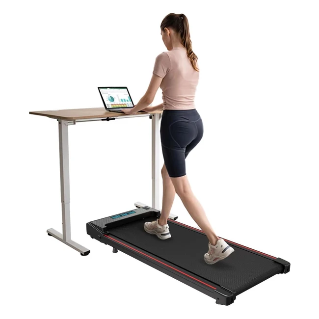 Citysports Laufband - Flaches Laufband für das intelligente Haus - Freie Geschwindigkeitsregulierung - Einfaches Zusammenklappen - LED-Anzeige und Fernbedienung