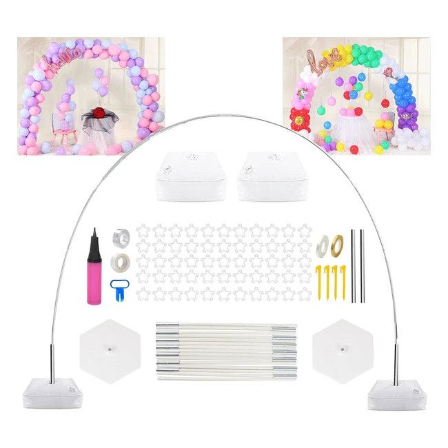 Kit Arco Palloncino Bianco - Compleanno Feste - Alta Qualità