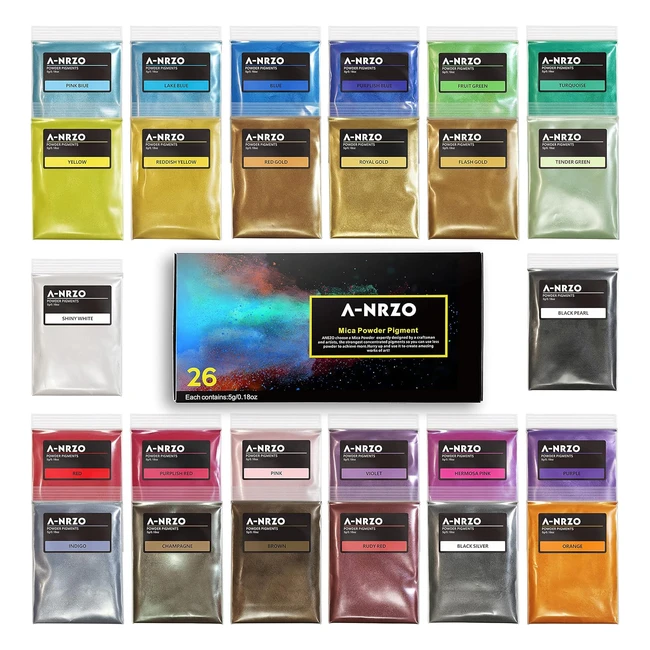 Polvere di Mica Pigmento di Resina 26 Colori - Cosmetica Naturale