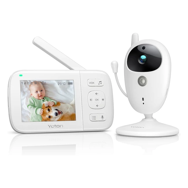 Cámara Vigilancia Bebé Vigilabebs con Cámara 35 - Sensor de Temperatura - Vox - Visión Nocturna - Recargable