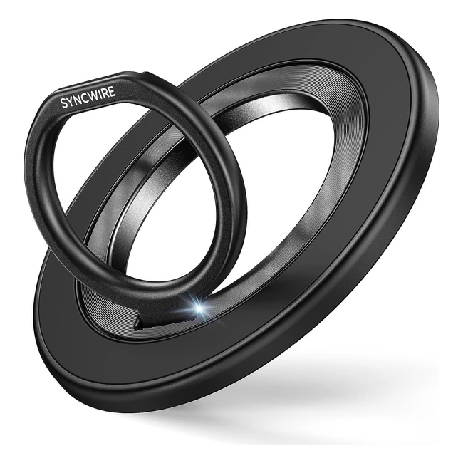 Support d'Anneau Magnétique Syncwire pour iPhone 14 13 12 - Rotation 360° et Basculement 90°