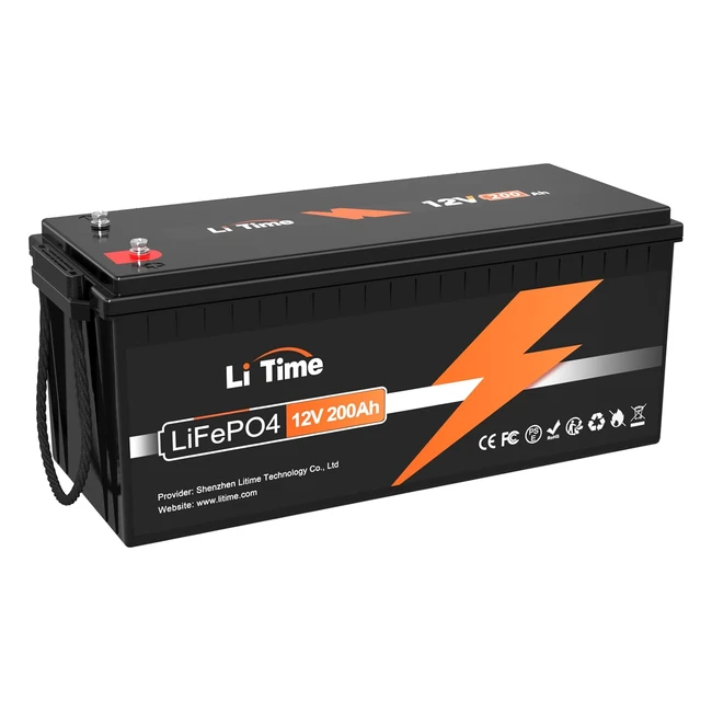 Litime LiFePO4 200Ah 12V Lithium Batterie - 10 Jahre Lebensdauer, 15000 Zyklen