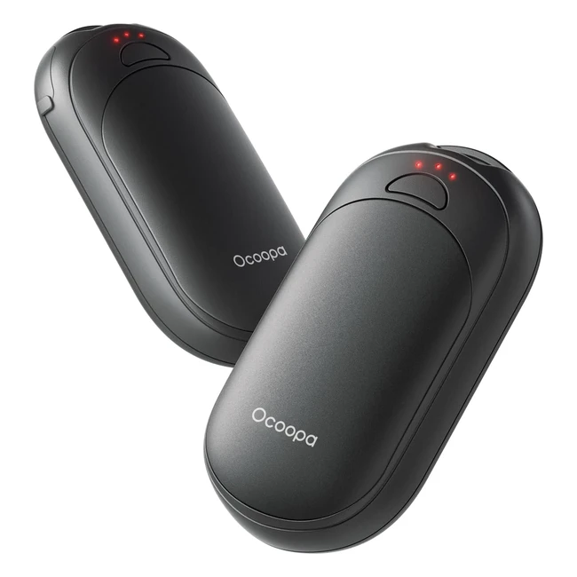 Calentador de manos recargable Ocoopa UT3 Lite - Ultraligero y delgado - Calor instantáneo - Duración de hasta 48 horas
