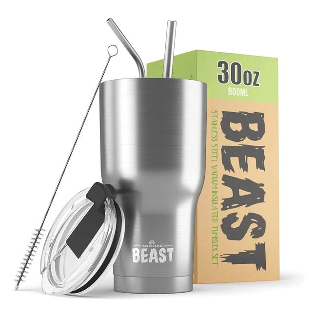 Beast Tumbler 900ml - Stainless Steel Vacuum Insulated Cup - Hot or Iced Coffee - BPA Free