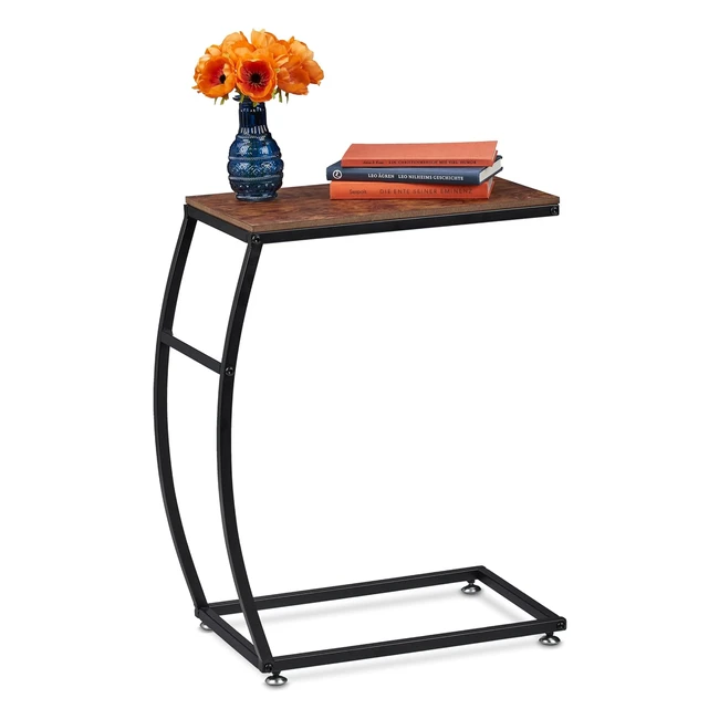 Table d'appoint design industriel C HLP 585x475x25 cm