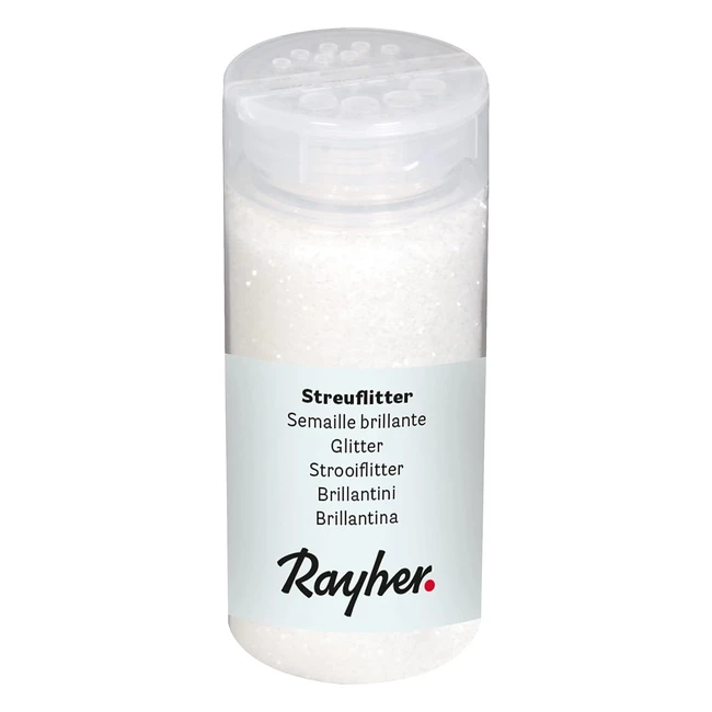 Rayher Brillantini Bianco - Paillettes 110 g PET - Rf 333925802 - Dcoration