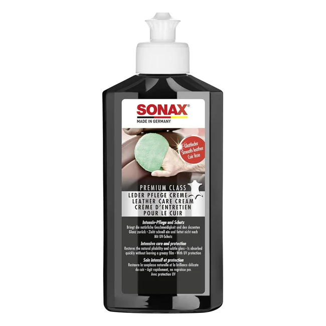 Sonax Premium MClass Crema Cuidado Piel 250ml - Suavidad y Brillo Natural