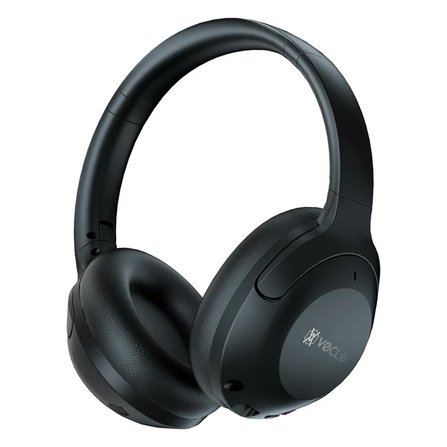 Voclo Wireless Headphones Over Ear - 55 Hours Playtime - ENC Noise Reduction - Hi-Res Audio - Foldable - A23