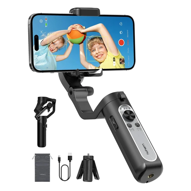 Estabilizador Hohem iSteady XE para Teléfono Gimbal Plegable 3 Ejes Android iPhone - Carga Máxima 280g