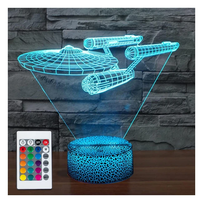 Lámpara de ilusión 3D LED con control remoto - Regalos de cumpleaños y decoración del hogar