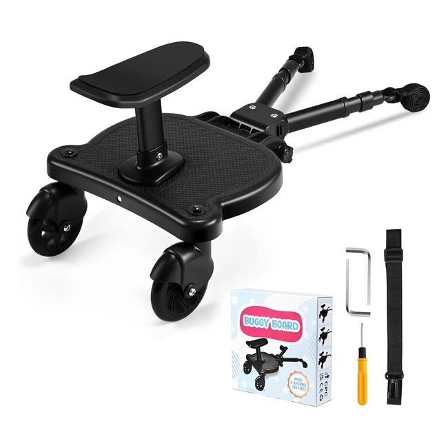 Patinete Carro Bebé Universal - Diseño Estable de Dos Ruedas - Accesorio para Niños de 2 a 6 Años - Seaan