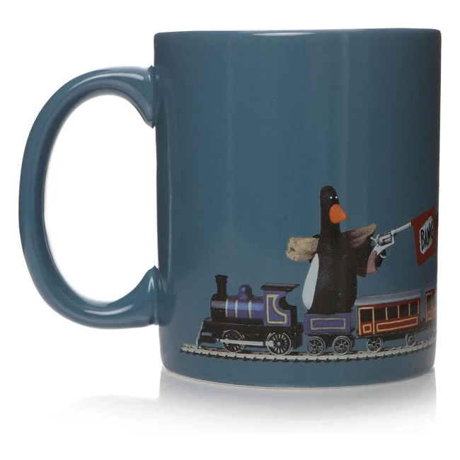 Mug Aardman Wallace Gromit Wrong Pantalon - Autocollant craquelant inclus