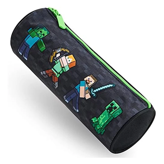 Estuche Escolar Minecraft para Niños - Diseño de Videojuegos - 22 cm