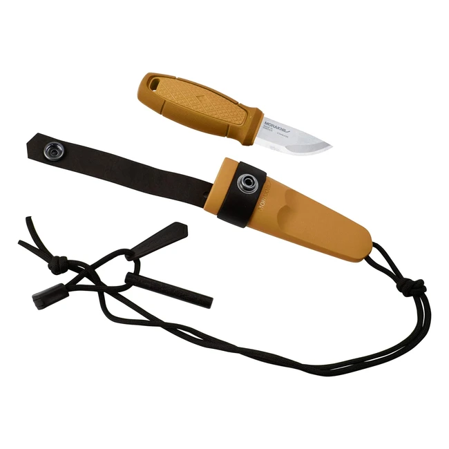 Mora Eldriss Fire Starter - Poignard Jaune - Rf XYZ - Lame 6cm - Idal pour 