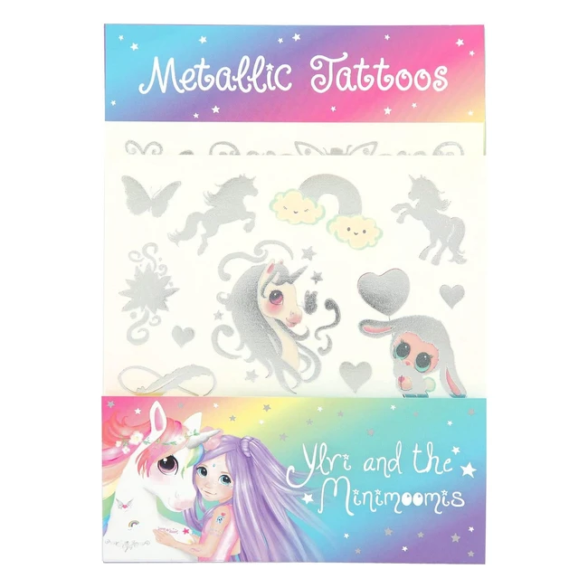 Depesche 6455 Tatuajes Metálicos Ylvi y los Minimoomis - Diseños Modernos