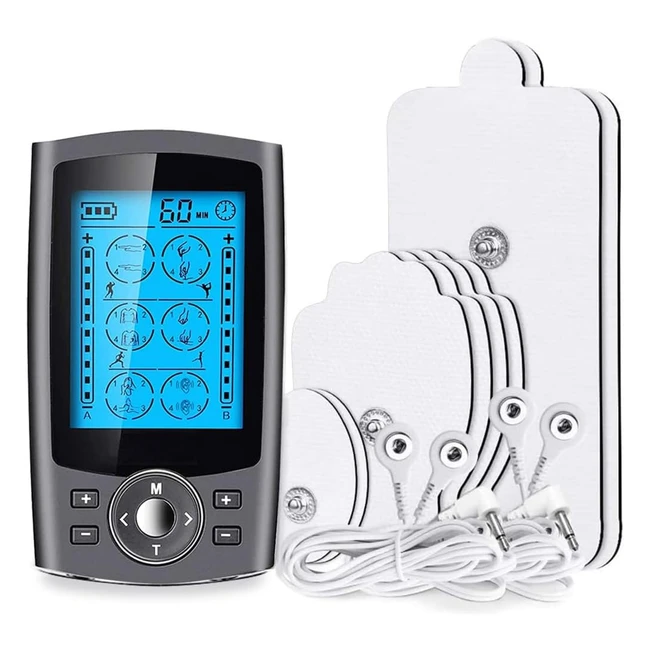 Dual Channel TENS Machine with 24 Massage Modes - Pain Relief & Acupuncture Massage