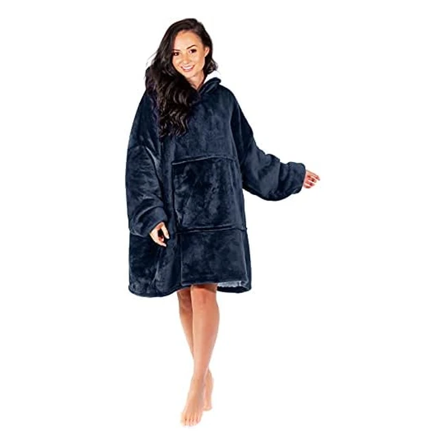 Nightbex Original Blanket Hoodie - Oversized Super Soft Hoodie Blanket with Fleece - One Size Fits All
