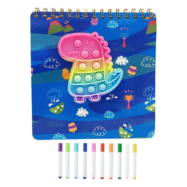 Tavola per bambini Nerodiario Portatile - 12 Penne Colorate - Scrivibile e Lavab