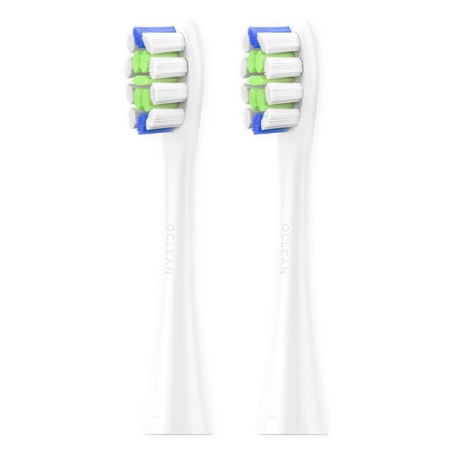 Oclean Replacement Toothbrush Heads - 2 Packs White - Compatible with All Oclean Electric Toothbrush - Plaque Control