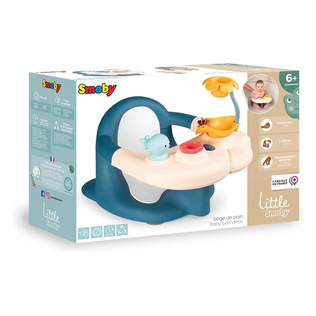 Seggiolino da bagno Smoby per bambini 6+ mesi con tavolo da gioco e ventose