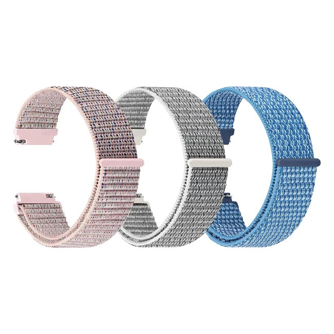 Quick Release Solo Loop Nylon Sport Watch Straps - Choose Color & Width - 16mm 18mm 19mm 20mm 22mm