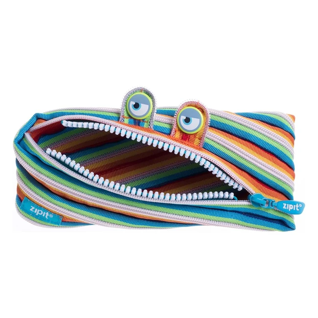 Trousse Zipit Monstre Multicolore - Motif Amusant Yeux Lumineux Dents Clignota