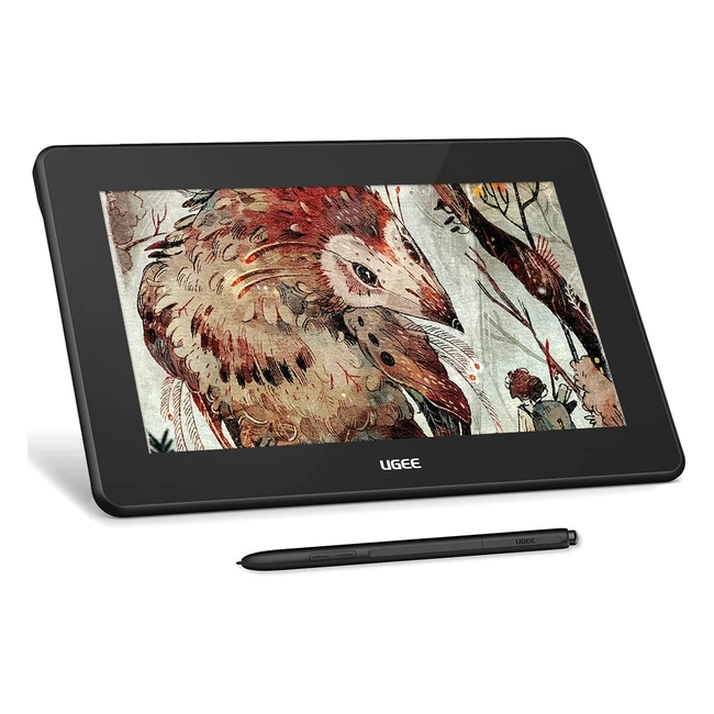 Tablette Graphique Ugee U1600 - Écran 15.4 pouces IPS FHD, Stylet Sans Pile, 8192 Niveaux de Sensibilité, Compatible Windows Mac Linux Android