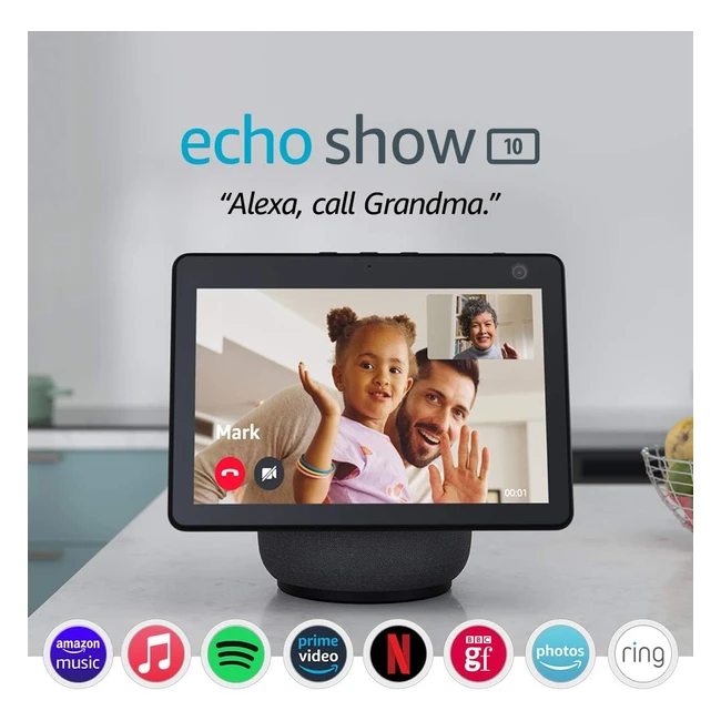 Cert. Refurbished Echo Show 10 3rd Gen 2020 HD Smart Display