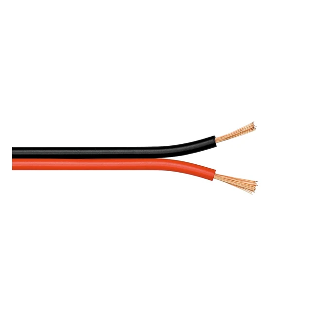 Goobay 15022 - Cavo Altoparlanti Rossonero CCA 100m - Alta Qualità e Prestazioni