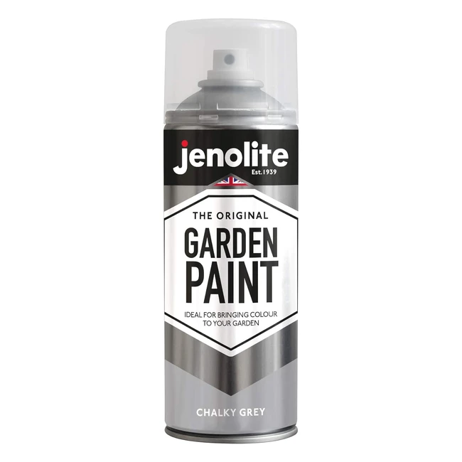 Peinture en aérosol pour meubles de jardin Jenolite - Gris crayeux - 400ml